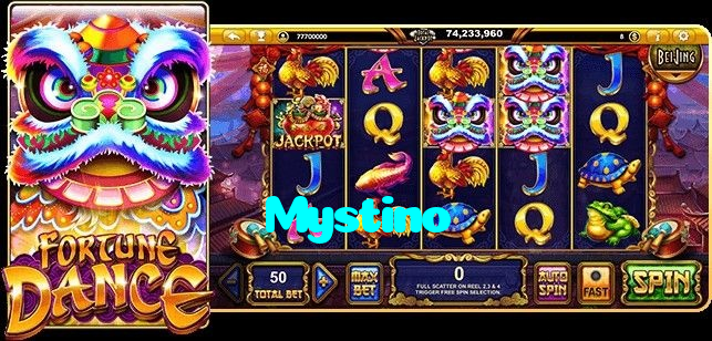 Mystino casino presented on mobile device in Pakistan with slots and live games